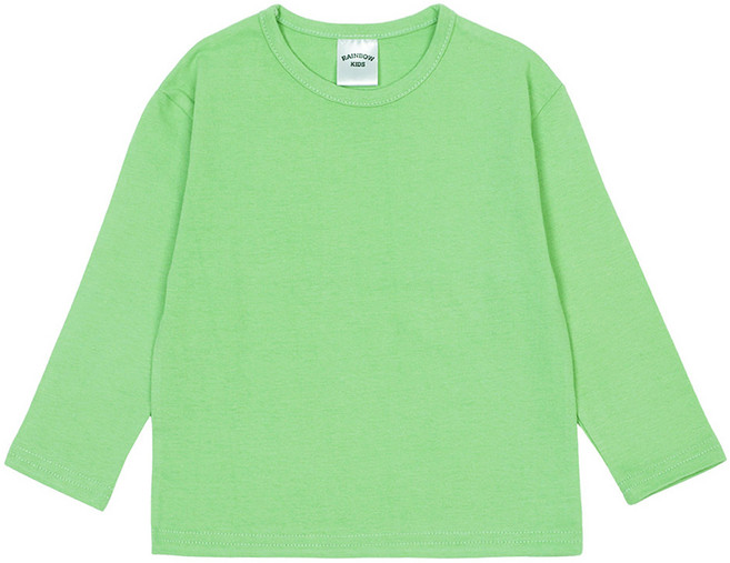 레인보우키즈 아동용 코튼 라운드 긴팔티