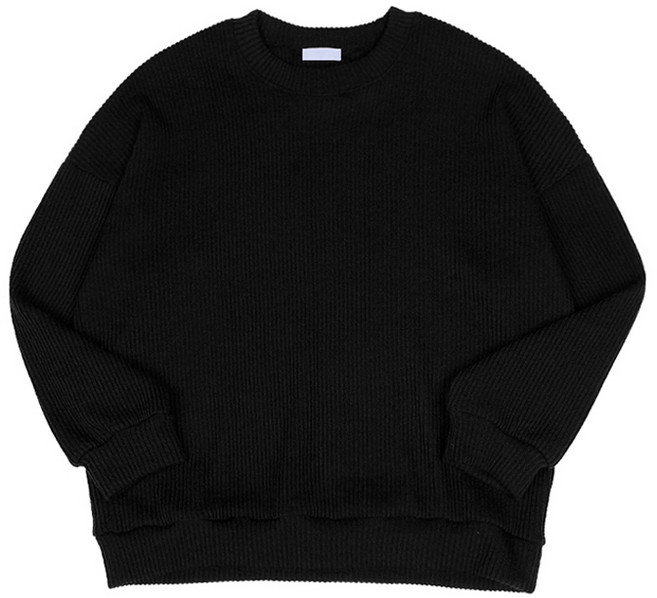 머시따 남성용 골지 니트 오버핏 하찌 맨투맨