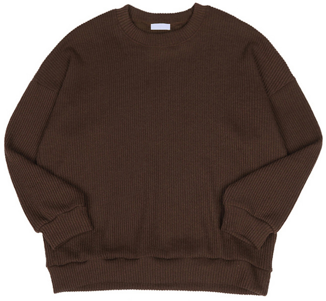 머시따 남성용 골지 니트 오버핏 하찌 맨투맨