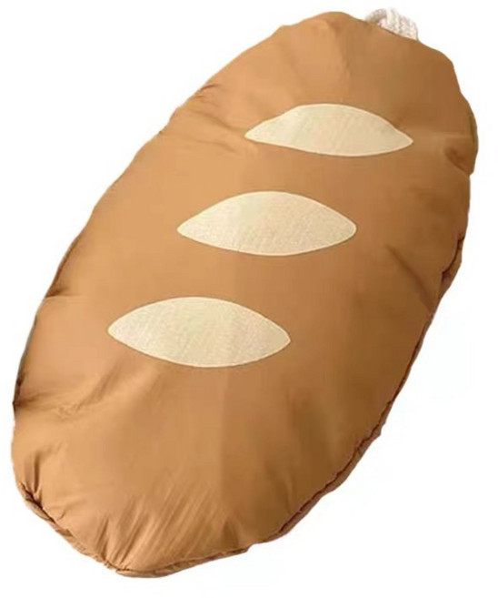 코히모 바게트 빵 일체형 포켓 장바구니 5W0039, 1개, 혼합색상