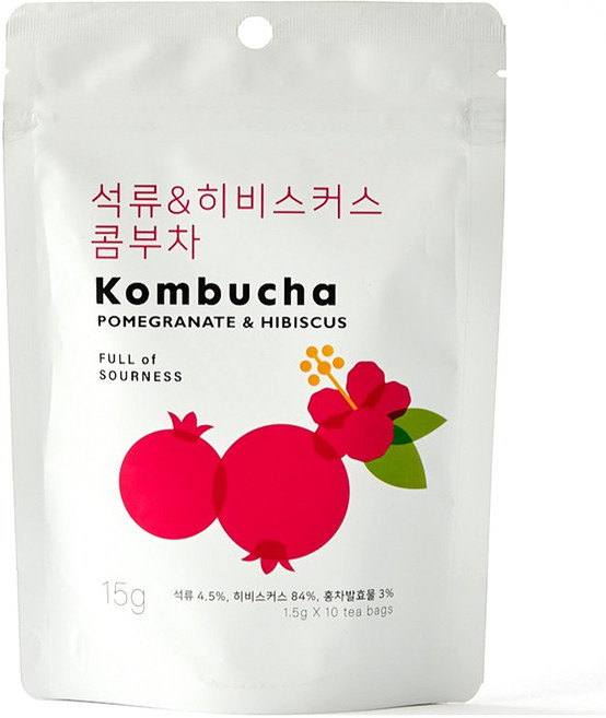 모던하우스 석류 & 히비스커스 콤부차 티백, 1.5g, 1개, 10개입