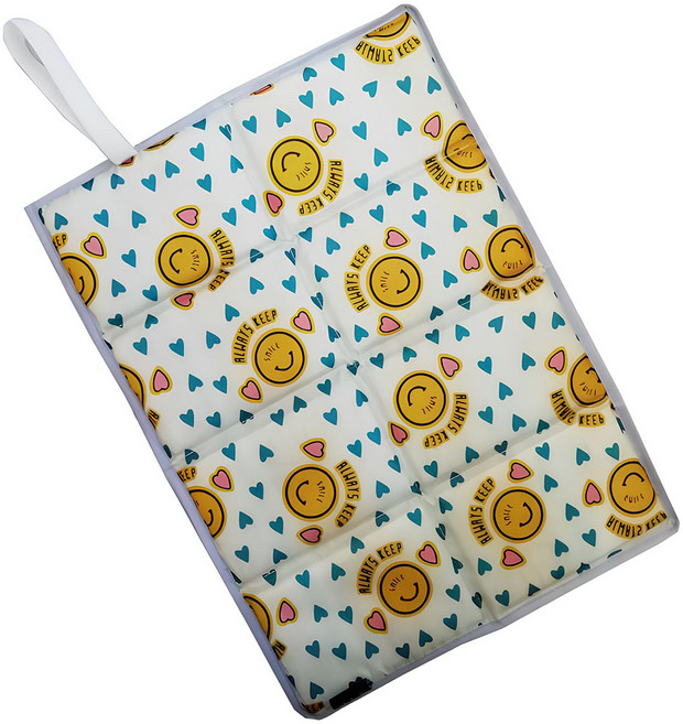 로즈온 접이식 경량 미니매트, 화이트