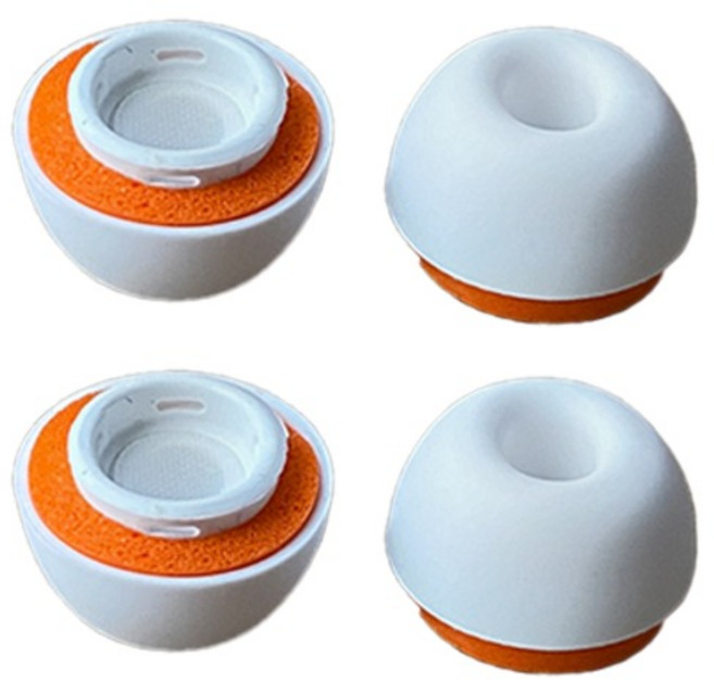 Option A AirPods Pro / Pro 2 相容記憶泡棉降噪耳塞套 M, 白色, 單一商品, 4個
