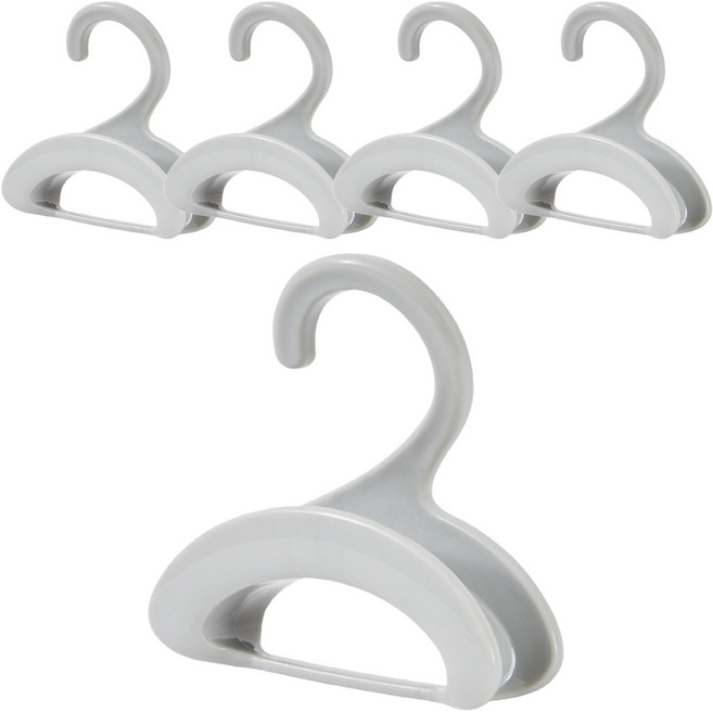 손상방지 다용도 가방 고리형 걸이, 그레이, 5개