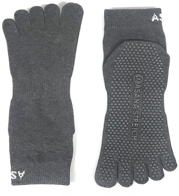 아사나 남성용 앵클 풀토우 요가 필라테스 양말