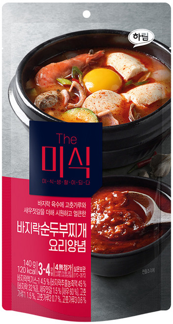 더미식 바지락 순두부찌개 양념, 140g, 1개