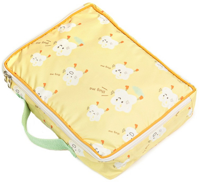 세맘스 양면방수 스카이 트래블백, 허그뭉치 옐로우