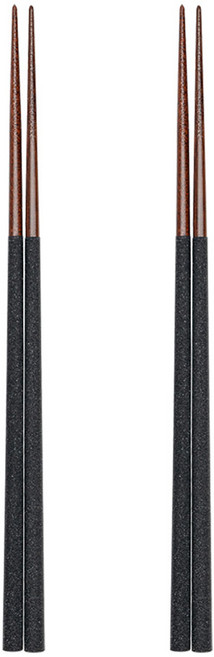 에지리 카미야 말라스 우드 젓가락, 블랙, 단품, 2개