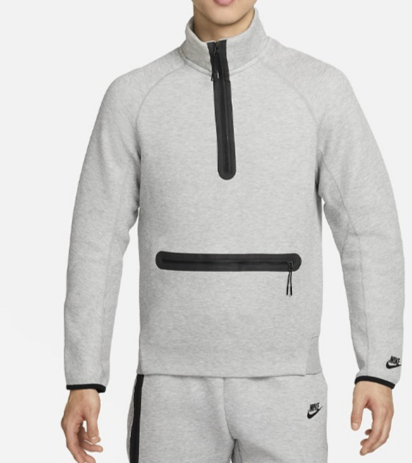 NIKE 耐吉 男款 TECH 半拉鍊大學T