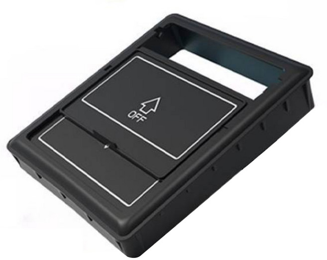 카에버 테슬라 전용 콘솔 틈새 수납 키에스 비밀 수납함, 단방향 불투명 블랙, 테슬라 모델 3