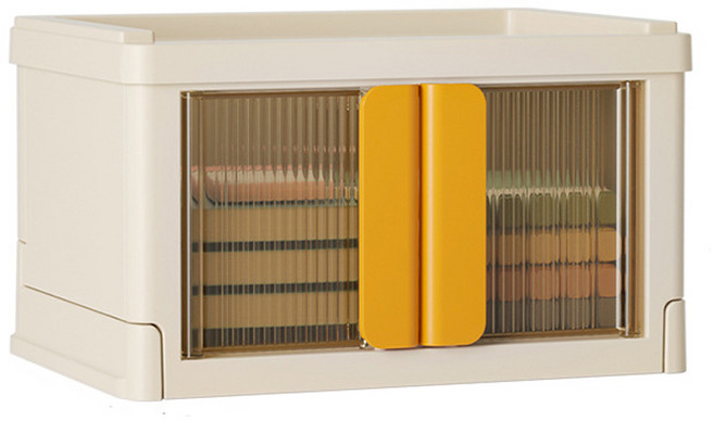 따봉오빠 적층 가능 홈카페 다용도 티백 커피캡슐 보관함 JNHA1728, 오렌지, 1개