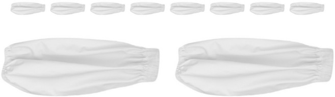 해피무드 다용도 주방 작업용 방수 방유 팔토시 2p x 5개, 화이트