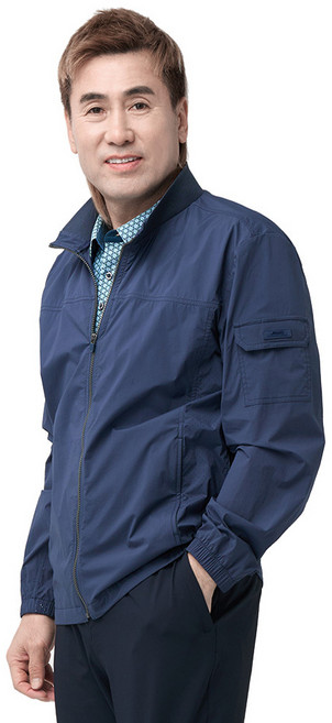 프로월드컵 남성용 우븐스판 타공 바람막이자켓 Q224-2121-1 DB