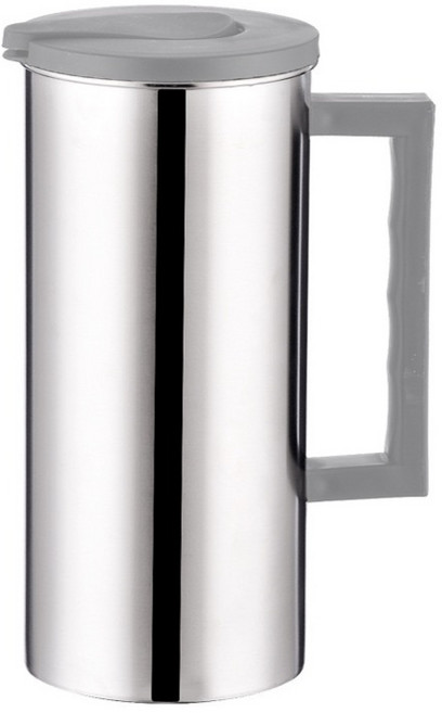 발룬피니 대용량 스텐 물병, 실버, 1.8L, 1개