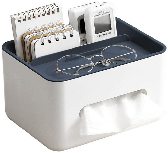 피앤케이 핸드폰 거치 티슈 케이스, 블루, 1개