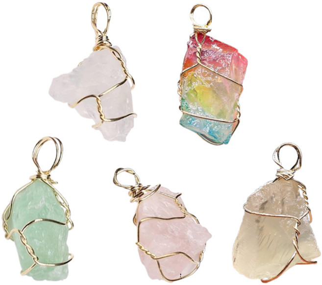 코히모 DIY 목걸이 제작 재료 원석 5종 세트 5W0057, 혼합색상, 1세트