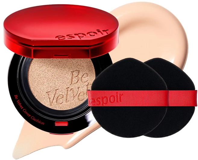 [New] 에스쁘아 비벨벳 커버 쿠션 13g + 퍼프 2p 세트, 20호 바닐라, 1개 - 쿠팡
