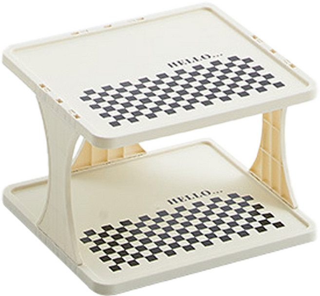 맙소샵 층층이 쌓아올리는 틈새 신발 정리 선반 2단 HR049, 1개