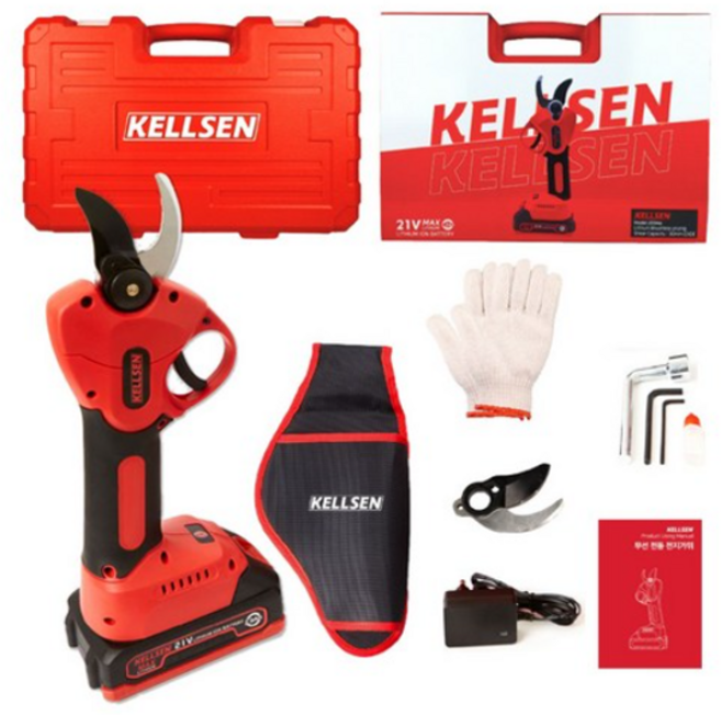 디케이켈슨 충전 전동 전지가위 30mm, 1개