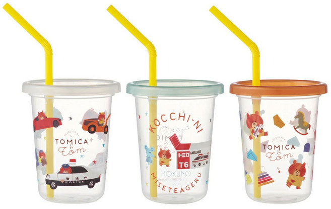 스케이터 SIH2ST 시피컵 3종 세트, TOMICA, 230ml, 1세트