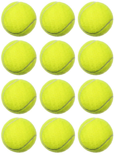 일상나눔 연습용 테니스공, 옐로우, 12개