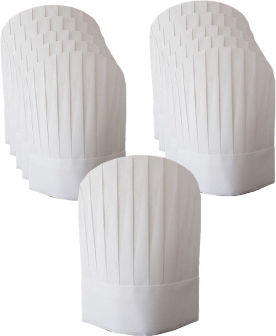 네오 부직포 주방모자 30cm, 화이트, 10개