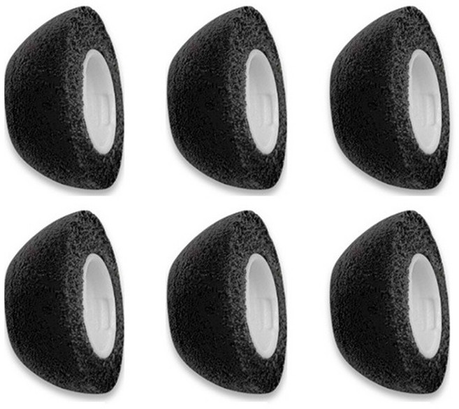 COMPLY 記憶泡棉耳塞 NEW PACK AirPods Pro 1 / 2代專用耳塞 S 2入 + M 2入 + L 2入 套組, 1套, 黑色, 44-50333-23