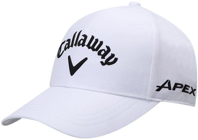 캘러웨이 투어 레이저 골프모자, 화이트 + 블랙, 1개