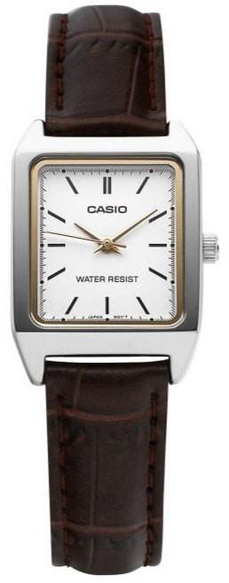 CASIO 卡西歐 女性方形指針手錶