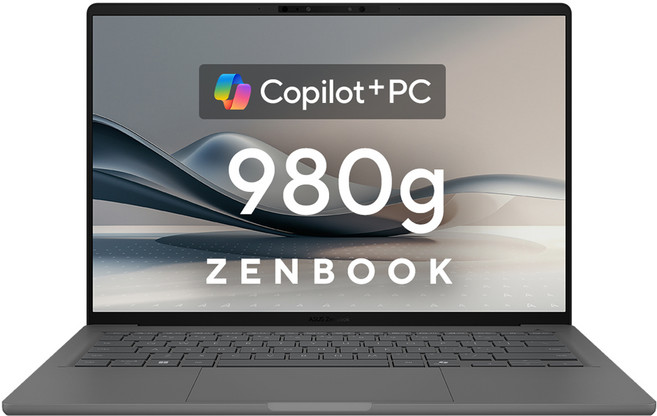 에이수스 2025 젠북 A14 스냅드래곤, IcelandGray, 1TB, 16GB, WIN11 Home, UX3407RA-QD015W