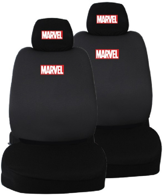 카이프 마블 캐릭터 패션 앞좌석 시트, 로고, 2개