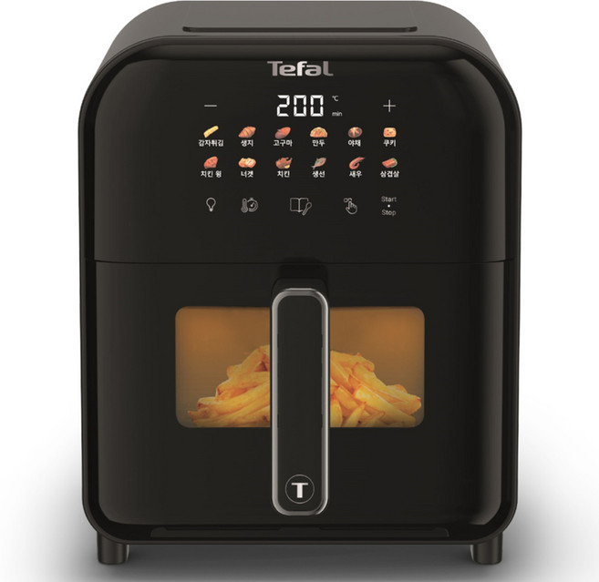 테팔 이지프라이 인프라레드 비전 에어프라이어 6L, EY8218K0, 블랙