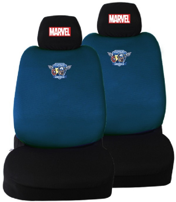 카이프 마블 캐릭터 패션 앞좌석 시트, 캡틴아메리카, 2개