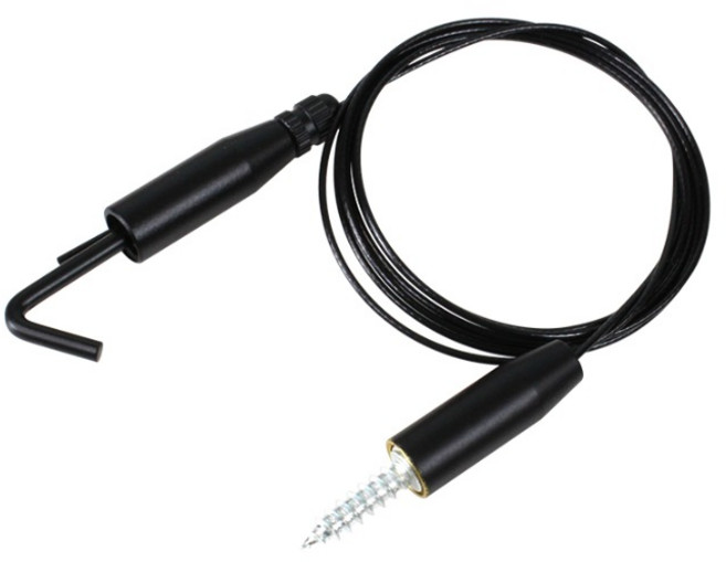 코텍스 액자 와이어 슬림 좁은틈 천장걸이 1m, 1개, 블랙