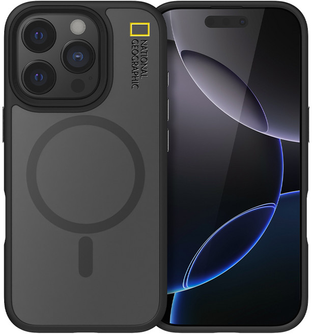 스킨플레이어 내셔널지오그래픽 맥세이프 매트 클리어 휴대폰 케이스