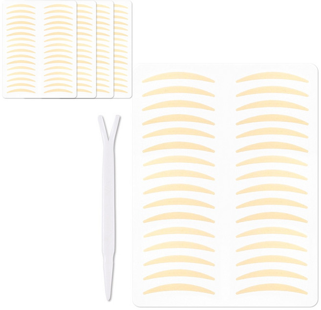 더분 깃털 단면 쌍꺼풀 테이프 C타입 160p, 누드, 1개