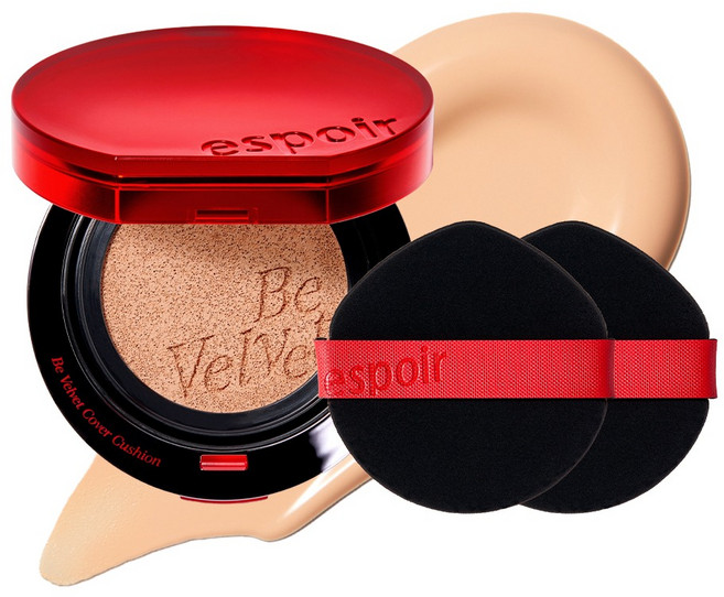 에스쁘아 비벨벳 커버 쿠션 파운데이션 13g + 퍼프 2p 세트, 22호 페탈, 1개