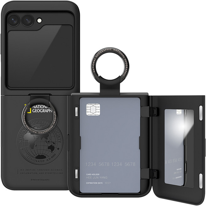 스킨플레이어 내셔널지오그래픽 글로벌씰 마그네틱 카드 도어 범퍼 휴대폰 케이스