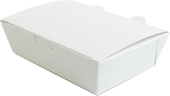 김밥 도시락 용기 무지 화이트 미니(12.8 x 8.8 x 4 cm), 100개, 1개입