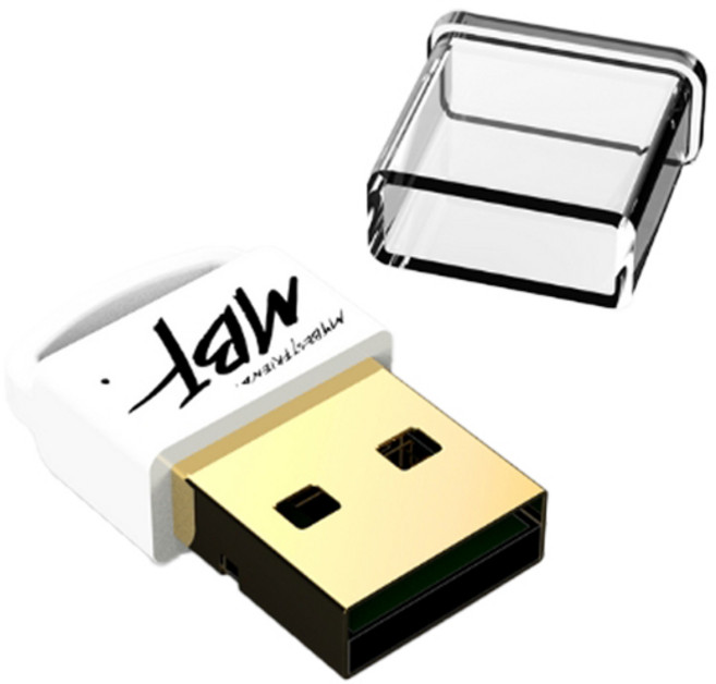 엠비에프 USB 블루투스 동글 5.4, MBF-BT54WH, 화이트, 1개
