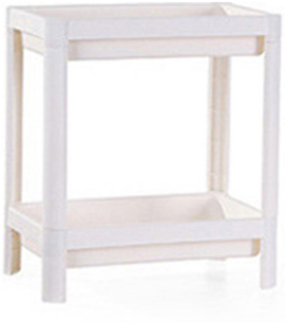 리빙공감 욕실 물빠짐 틈새 수납 선반 정리대, 화이트, 1개