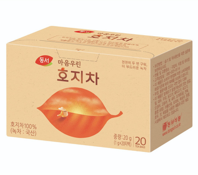 동서 마음우린 호지차, 1g, 1개, 20개입