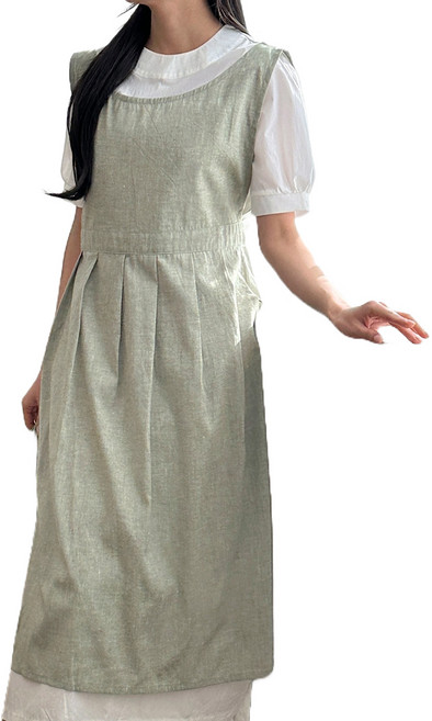 까사베르데 네드 라인 슬릿 랩 롱앞치마, 카키, 1개