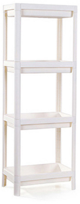 리빙공감 욕실 물빠짐 틈새 수납 선반 정리대 4단, 화이트, 1개