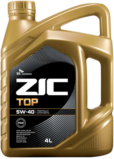 지크 SK엔무브 탑 엔진오일, 1개, 5w40, 4L