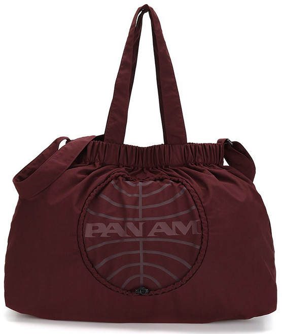 PanAm 男女通用圓形抽繩大托特包 0181, 復古綠