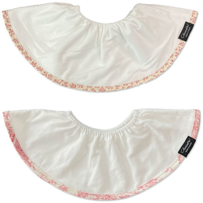 쉐리네뜨 쉐리빕 턱받이 2종 세트, 리버플로즈 + 로엠로즈, 1세트