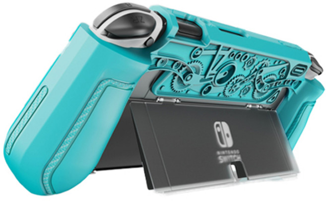 호후 낙보 닌텐도스위치 OLED TPU 조이콘 그립 풀커버 케이스, 민트, 1개