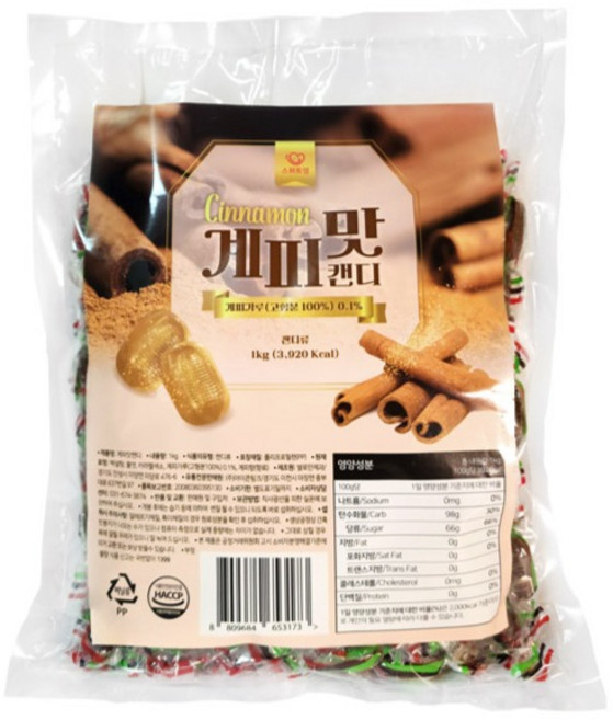 스위트영 계피맛 캔디, 1kg, 1개