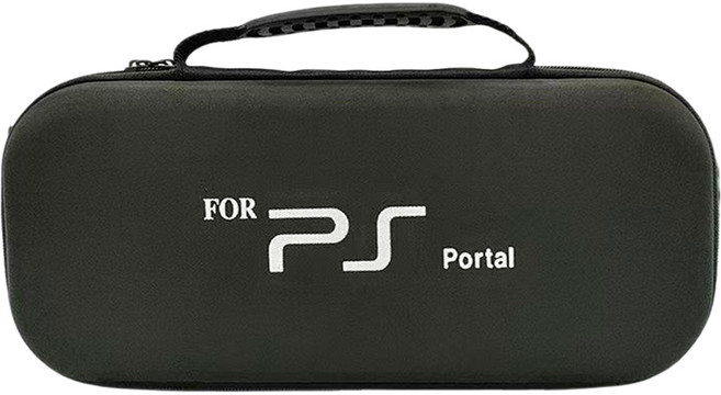 호후 플레이스테이션5 포탈 스탠딩 휴대용 하드 파우치, 블랙, 1개